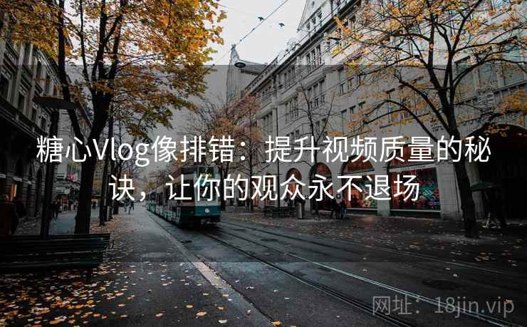 糖心Vlog像排错：提升视频质量的秘诀，让你的观众永不退场